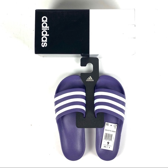 Adidas Women's Purlpe Adilette Aqua Slide Sandal - Picture 6 of 7